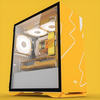 COLORFUL 七彩虹 十二代酷睿版 组装电脑（黄色、256GB SSD、酷睿i7-12700F、RTX 2060 8G、8GB）