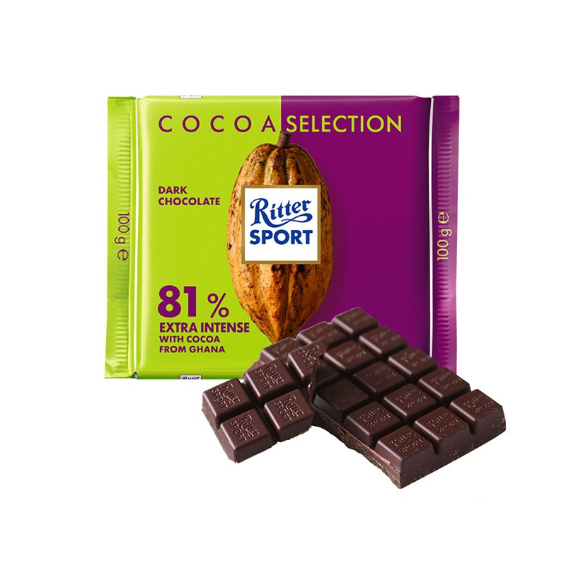 Ritter SPORT 瑞特斯波德 81%特浓黑巧克力