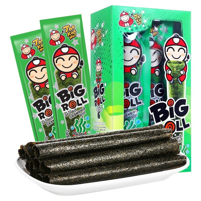 88VIP：老板仔 板仔 泰国进口老板仔 海苔卷脆紫菜儿童即食原味盒装海苔独立包装