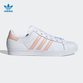 阿迪达斯（Adidas）女鞋夏季新款三叶草板鞋女鞋春季COAST STAR运动鞋轻便板鞋休闲鞋 EE8910 / 经典白色肉粉 37