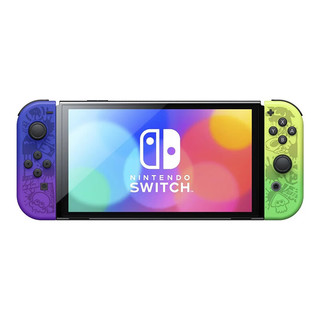 Nintendo 任天堂 港版 Switch OLED 游戏主机 喷射战士3限定 紫黄色