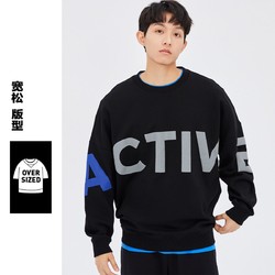 JACK&JONES 杰克琼斯 男士字母印花卫衣