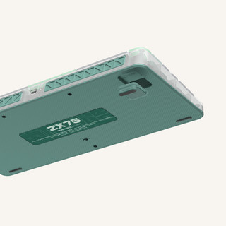 MEIZU 魅族 ZX75 81键 2.4G蓝牙 多模无线机械键盘 绿色 金粉轴  RGB