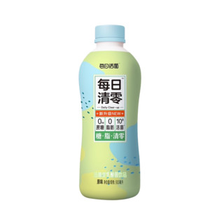 君乐宝每日清零活菌乳酸菌0脂肪0添加蔗糖原味果味乳饮品 原味900ml/瓶*3