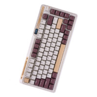 KZZI 珂芝 K75 82键 2.4G蓝牙 多模无线机械键盘 慕斯 TTC烈焰紫轴 RGB