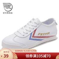 Feiyue/飞跃官方旗舰 休闲鞋女ins超纤小白鞋帆布鞋整合 282白色 39