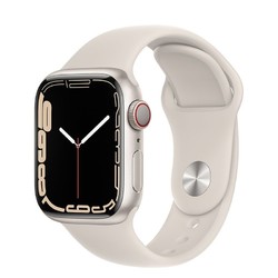Apple 苹果 Watch S7智能运动手表 45mm GPS蜂窝款 星光色