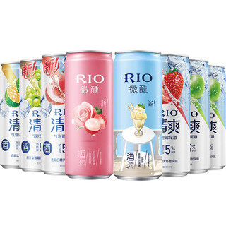 RIO 锐澳 洋酒 预调 鸡尾酒 果酒 全家福微醺系列 春330ml*8罐盲盒（口味随机）