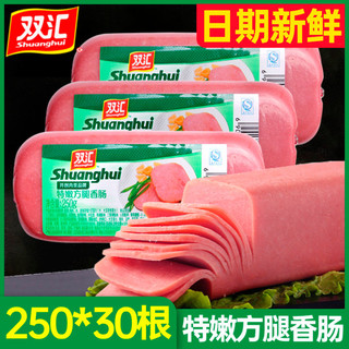 Shuanghui 双汇 特嫩方腿香肠250g30支午餐肉商用火腿肠片手抓饼火锅餐饮配餐