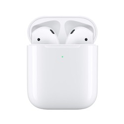 Apple 苹果 AirPods 2 无线充电版 半入耳式真无线蓝牙耳机 白色