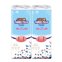 The three piggy 三只小猪 3D轻薄系列 拉拉裤 L80片