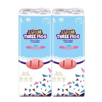 The three piggy 三只小猪 3D轻薄系列 拉拉裤 L80片