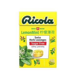 Ricola 利口乐 瑞士进口 利口乐（Ricola）柠檬薄荷糖40g 天然香草不含糖