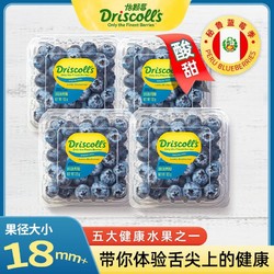 DRISCOLL'S 怡颗莓秘鲁蓝莓大果125g*4盒新鲜进口