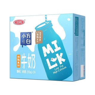 小方白 低脂高钙牛奶 200ml*24盒/箱