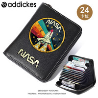 addickes NASA联名美国航空青年学生大容量多功能卡包男士潮牌证件包卡夹