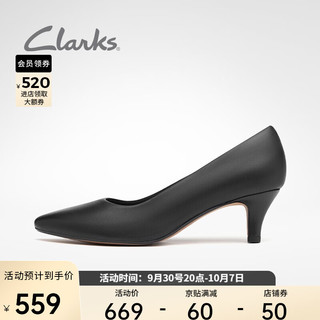 Clarks 其乐 Linvale Jerica 女士高跟鞋 261372084 黑色 36