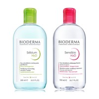 抖音超值购：BIODERMA 贝德玛 卸妆水组合（粉瓶500ml+绿瓶500ml）