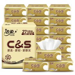 C&S 洁柔 金尊抽纸 3层100抽27包(195mm*123mm)
