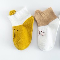 DOKOTONY 豆蔻童年 DKTNHSXX01 婴儿袜子 3双装 黄色小熊款 L码