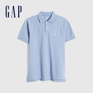 Gap 盖璞 男士logo刺绣Polo衫 837088010