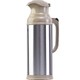  SHIMIZU 清水 不锈钢热水瓶玻璃内胆保温水瓶茶瓶家用一键开盖式保温瓶暖瓶 3262 钢本色 2L　