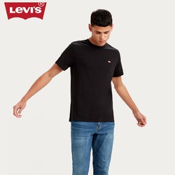Levi's 李维斯 ®李维斯春季黑色圆领休闲短袖T恤56809-0025B