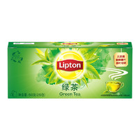 PLUS会员、有券的上：Lipton 立顿 绿茶 冲饮袋泡茶包 2g*25包