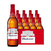 有券的上：Budweiser 百威 淡色拉格啤酒 600ml*12瓶