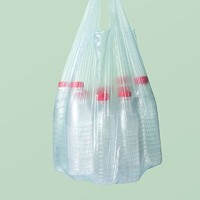 CHAHUA 茶花 垃圾袋加厚大号实惠装家用背心式厨房拉垃塑料袋100只