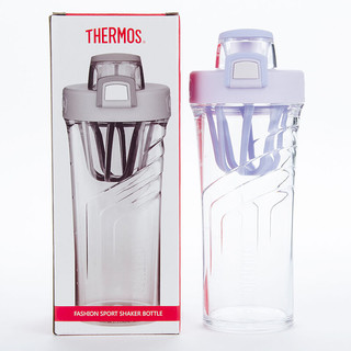 THERMOS 膳魔师 塑料杯朱一龙同款夏季运动水杯摇摇奶昔健身TP4086 紫色710ML