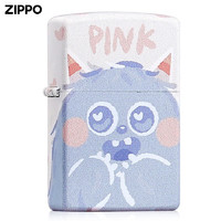 ZIPPO 之宝 打火机官方原创设计师 紫色小怪兽 可爱萌系 彩印送礼 Pink小怪兽
