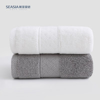 Sina 新亚 纯棉毛巾 2条装 125g/条 （34*76cm）
