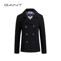 GANT 甘特 断码好价GANT甘特女士优雅大翻领短款双排扣短毛呢大衣外套