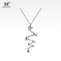 MONETA Junior原创设计个性925纯银项链简约时尚小众吊坠锁骨链