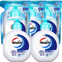 PLUS会员：Walch 威露士 健康抑菌洗手液5件套装 （瓶装525ml*2+袋装525ml*3）