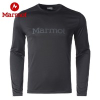 Marmot 土拨鼠 户外运动新款男式排汗透气速干T恤休闲长袖