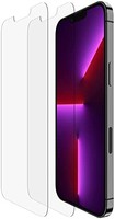 Belkin 贝尔金 iPhone 13 Pro Max 2 件装屏幕保护膜钢化玻璃，易于涂抹，无气泡，随附指南贴纸