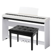 PLUS会员：KAWAI 电钢琴ES120白 原装全套+琴凳礼包