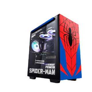 MACHENIKE 机械师 蜘蛛侠联名款 十二代酷睿版 家用台式机 红色（酷睿i5-12400、核芯显卡、16GB、512GB SSD、水冷）