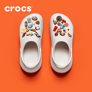 crocs 卡骆驰 白敬亭同款经典泡芙洞洞鞋男沙滩鞋拖鞋女鞋休闲鞋207521 白色-100(含智必星)