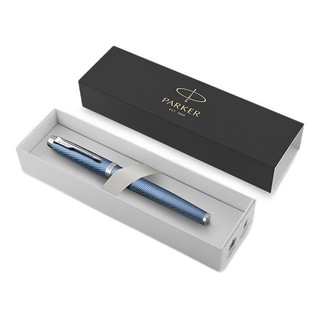 PARKER 派克 IM系列 拔帽宝珠笔 冰河蓝白夹 0.7mm 单支装