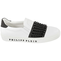 限尺码：PHILIPP PLEIN 男士皮革休闲鞋 US8.5