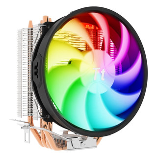 Tt台式机电脑散热枭龙S400风冷幻彩RGB风扇CPU散热器热管PWM温控