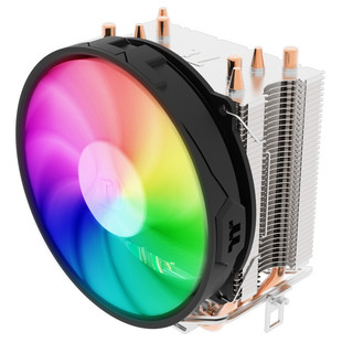 Tt台式机电脑散热枭龙S400风冷幻彩RGB风扇CPU散热器热管PWM温控