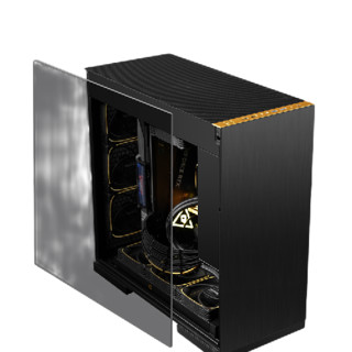 LOONGTR 浪 五代锐龙版 游戏台式机 黑色（锐龙R7-5700X、RTX 3080 10G、16GB、1TB SSD、水冷）
