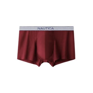 NAUTICA 诺帝卡 男士平角内裤套装 NTNS120585 3条装(深墨兰+酒红+深灰) XXL