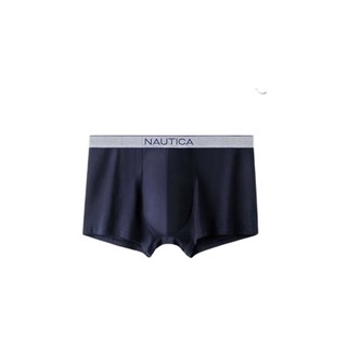 NAUTICA 诺帝卡 男士平角内裤套装 NTNS120585 3条装(黑色+深墨兰+酒红) XXXL