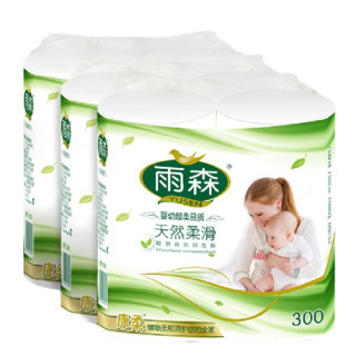 yusen 雨森 卷纸母婴6层加厚柔韧亲肤妇婴适用 无芯厕所经期适用 150g*12卷