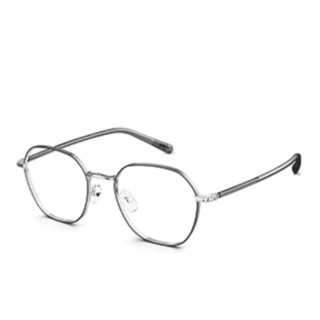 MOLSION 陌森&EYEPLAY 目戲 MJ7225 银黑色合金眼镜框+1.67折射率 防蓝光镜片